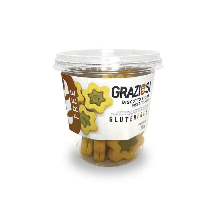 Biscotto Fiore Pistacchio (Kekse mit Pistaziencreme) 190g - Graziosi
