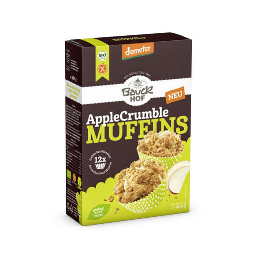 Apple Crumble Muffins 400g - Bauckhof Bio
Spätestens beim Duft unserer frisch gebackenen Apple Crumble Muffins sitzen alle zusammen am Kaffeetisch. Köstlich sind die Mini-Küchlein, aber auch für eine kleine Auszeit auf der Picknickdecke, die Feier im Büro, für den Kindergeburtstag und Omas 80sten.