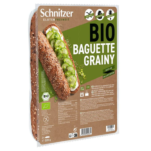 Baguette Grainy Maisbaguette mit Ölsamen 320g-Schnitzer Bio
Für alle Körnerliebhaber ist unser Bio Baguette Grainy die perfekte Wah