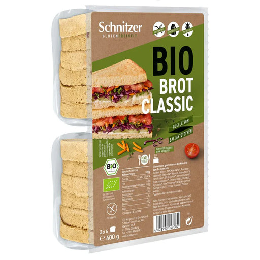 Brot Classic 400g - Schnitzer Bio
Unser Brot Classic ist die ideale Wahl für alle, die auf der Suche nach leichten glutenfreien Broten und vielseitigen Snack-Optionen sind