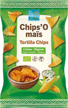 Chips'O mais Sour Cream-Onion ( Nachos ) 125g - Pural Bio
Entdecken Sie die köstlichen Pural Chips Sour Cream & Onion in Bio-Qualität. Diese glutenfreien Maischips bieten einen herzhaften und cremigen Geschmack, kombiniert mit einer Zwiebelnote, die Ihren Gaumen verwöhnt.