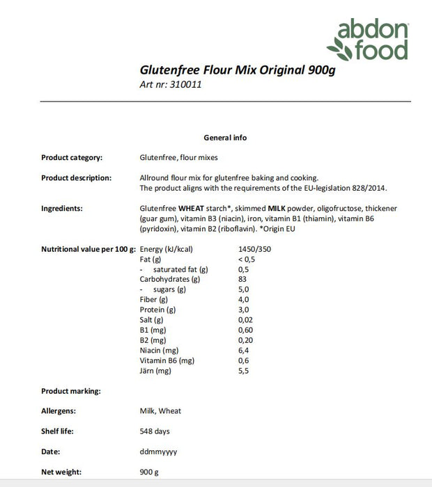 Finax Universal Mehl 900g GLUTENFREI !!! - Finax