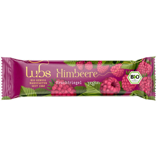 Himbeer Fruchtriegel 30g  - Lubs Bio
Fruchtriegel Himbeer Premium von Lubs ist ein leckerer glutenfreier Riegel. Der hohe Anteil an Himbeeren in erlesener Qualität sorgen für einen sehr intensiven Himbeergeschmack.