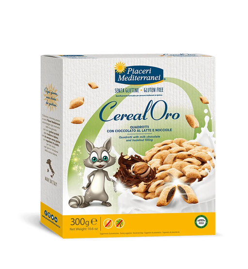 Knusprige Schoko-Haselnuss Kissen 300g - Piaceri Mediterranei
Die glutenfreien Getreidekissen von Piaceri Mediterranei, gefüllt mit einer köstlichen Schokoladen-Haselnusscreme, sind ein Genuss für die ganze Familie. Hergestellt aus Reis-, Hafer- und Maismehl, bieten sie eine leckere Alternative für Ihr Frühstück.