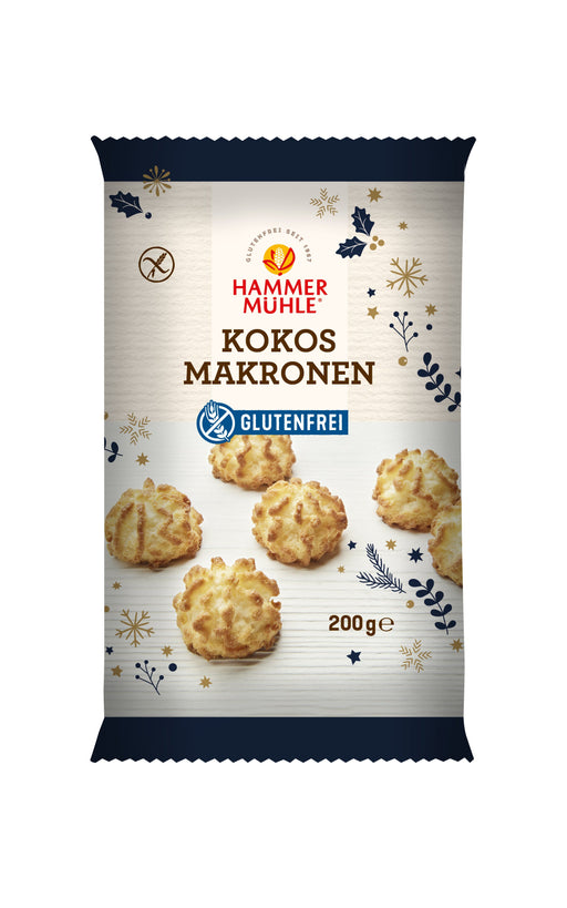 Kokosmakronen 200g - Hammermühle
Fein-aromatische Kokosmakronen aus dem Hammermühle-Weihnachtssortiment – ein köstlicher Genuss, ganz ohne Gluten! Die saftige Konsistenz verdanken sie einem hohen Anteil an getrockneten Kokosraspeln (32 %). Ideal für alle, die in der Adventszeit nicht auf feines Gebäck verzichten möchten.