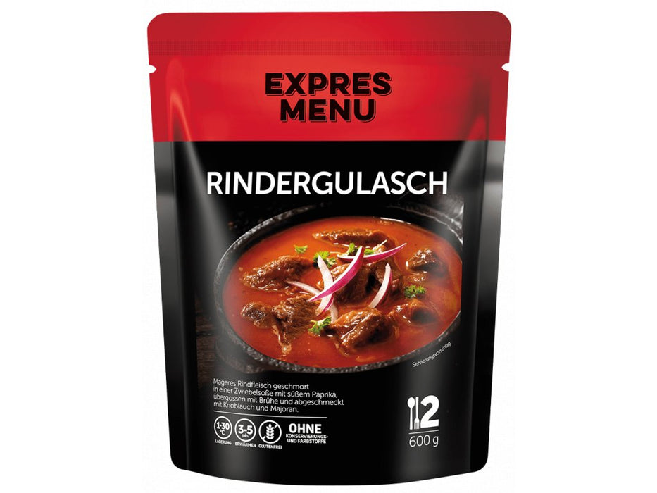 Rindergulasch 600g- Expressmenü