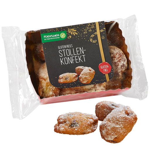 Stollenkonfekt glutenfrei 150g-Poensgen
Dieses exquisite Gebäck ist die perfekte Wahl für die Weihnachtszeit und lässt niemanden im Stich.