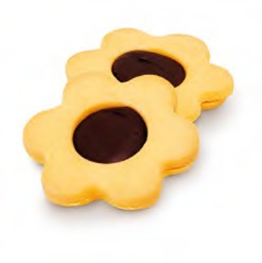 Biscotto Fiore Nocciola (Kekse mit Haselnusscreme) 190g - Graziosi