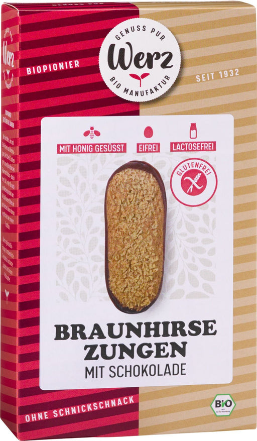 Braunhirse Zungen-werden zu Braunhirse Taler ;) 150g - Werz Bio
Die glutenfreie Leckerei enthält feinsten Bienenhonig und erhält dadurch eine angenehme und natürliche Süße