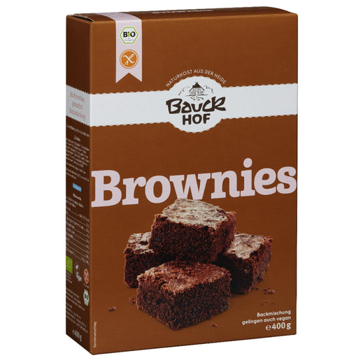 Brownies Backmischung 400g - Bauckhof Bio
Brownies von Bauckhof ist eine Backmischung für 6 große oder 12 kleine glutenfreie Brownies, gelingt auch ohne Milch und Eier.
