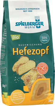 Hefezopf Backmischung 500g - Spielberger Bio
Backmischung für einen köstlichen und glutenfreien Hefezopf der deutschen Marke Spielbergermühle.