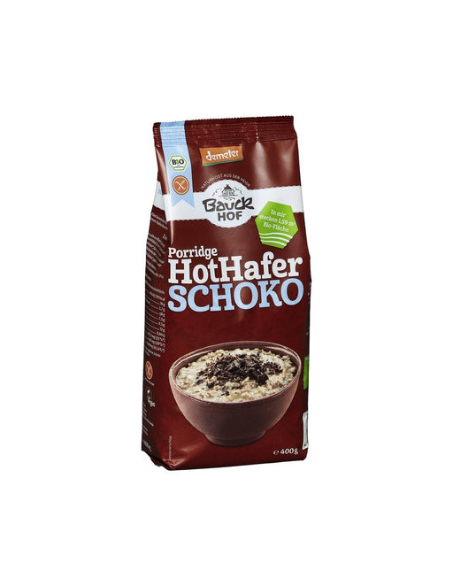 Hot Hafer Porridge Schoko 400g - Bauckhof bio
Hot Hafer Porridge Schoko von Bauckhof. Glutenfreier Haferbrei zur Zubereitung eines warmen Haferbreis mit Zartbitterschokolade.