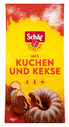 Kuchen & Kekse Mix  1000g -  Schär
Dieses glutenfreie Mehl wurde speziell für Kuchen und Kekse entwickelt, damit diese bestens gelingen.