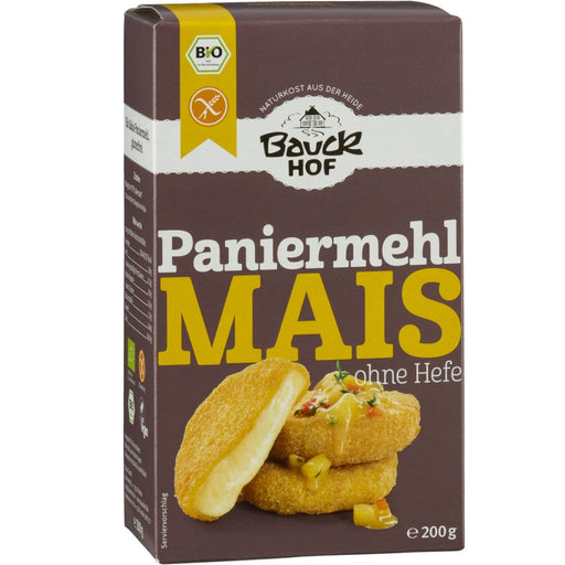 Paniermehl ohne Hefe 200g - Bauckhof Bio
Das glutenfreie Bio Mais-Paniermehl ohne Hefe von Bauckhof. Damit gelingen krosse und knusprige Panaden in bester Bio-Qualität. Es eignet sich hervorragend zum Panieren von Fisch, Fleisch, Geflügel und Gemüse. Die Lebensmittel bekommen eine wunderschöne goldgelbe, krosse, knusprige Panade, frei von Gluten. Vermischt mit geriebenem Käse können sie das glutenfreie Paniermehl auch zum Überbacken verwenden.