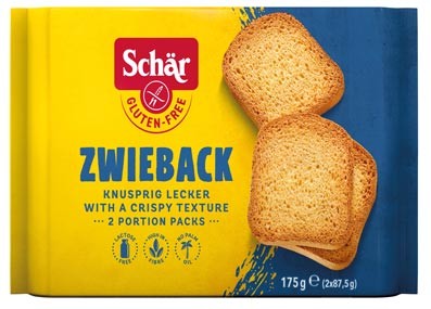 Zwieback 175g - Schär
Glutenfreier Zwieback
