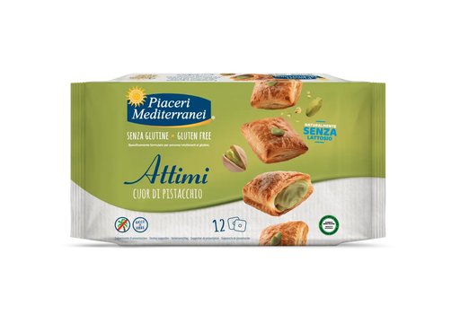 Attimi Pistacchio 120g - Piaceri

Die Attimi Pistacchio von Piaceri Mediterranei verbinden eine knusprige, leichte Gebäckhülle mit einem weichen und cremigen Pistazienkern