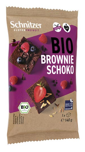 Brownie Schoko 140g- Schnitzer Bio