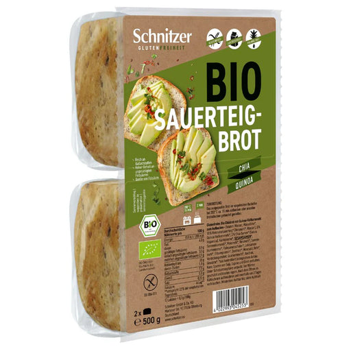 Bio Sauerteigbrot mit Chia & Quinoa 500g - Schnitzer

Ideal zum Aufbacken, getoastet oder pur – so wie du es magst! 🍅🥒