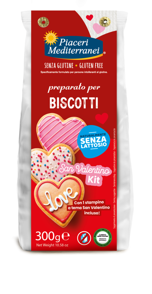 Biscotti Backmix San Valentino 300g - Piaceri

Kneten, ausrollen, ausstechen und backen – so entstehen Kekse, die von Herzen kommen. Die wichtigste Zutat dabei: Liebe.