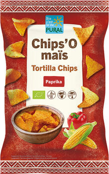 Chips'O mais Paprika ( Nachos) 125g- Pural Bio

Entdecken Sie die knusprigen und würzigen glutenfreien Bio Mais-Chips Paprika von Pural. Perfekt zum Dippen und Snacken, ob bei einem Filmabend oder auf einer Party.