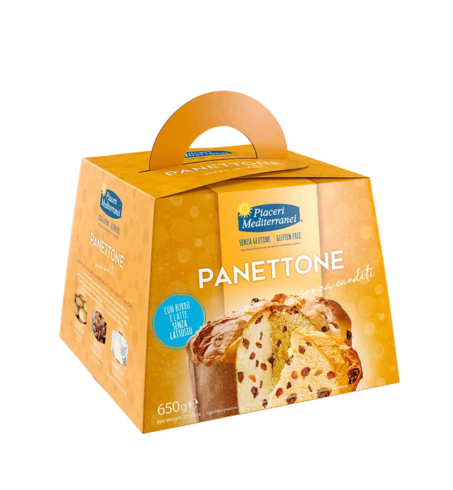 Classic Panettone 650g - Piaceri

Italienischer Weihnachtsgenuss für alle – ganz ohne Kompromisse.
Unser Panettone ohne kandierte Früchte ist die perfekte Wahl für alle, die klassische Festtagsstimmung lieben, aber auf Gluten und Laktose verzichten möchten.