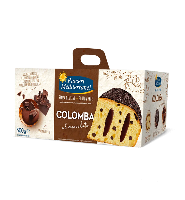 Colomba Cioccolato 500g - Piaceri

Ein zartschmelzender Überzug aus dunkler Schokolade, verführerische Schokoladenstückchen und eine cremige Füllung machen sie zum perfekten Abschluss Ihres Osteressens.