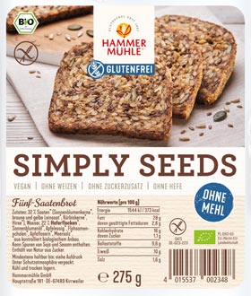 "Simply Seeds" Fünf-Saatenbrot - Hammermühle Bio