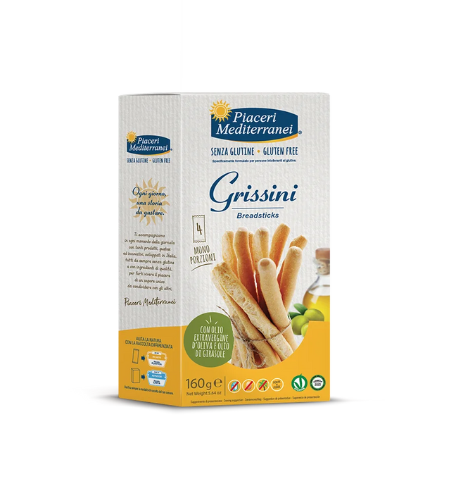 Grissini 160g - Piaceri

Wenige Zutaten, purer Geschmack – ein veganer Snackklassiker in praktischen Portionen