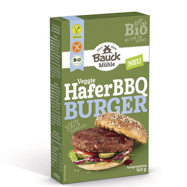 Hafer BBQ Burger 150g- Bauckhof Bio