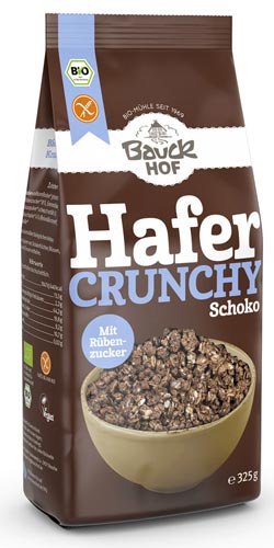 Hafer Crunchy Schoko 325g - Bauckhof bio

Glutenfreies Hafer-Crunchy Schoko Müsli von Bauckhof. Gebackenes Knuspermüsli&nbsp;mit Rübenzucker.