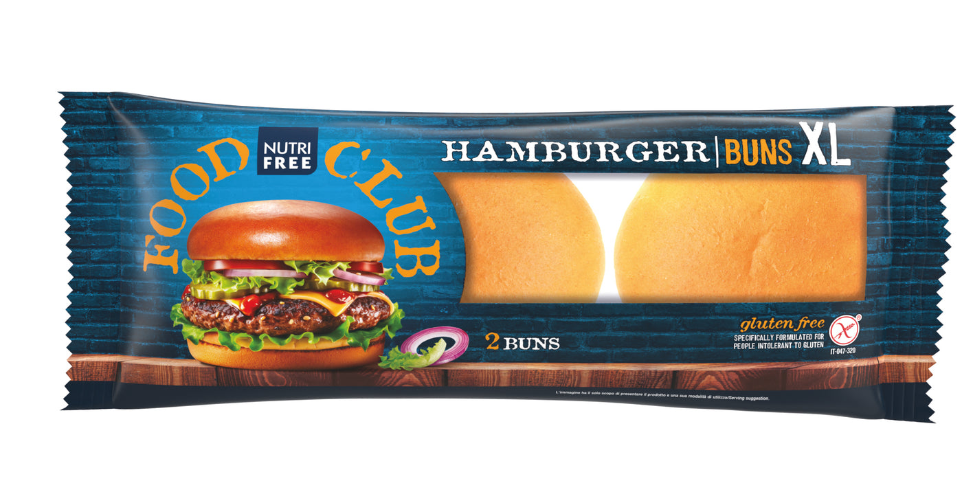 Hamburger Buns XL 200g- Nutri Free

Glutenfreie&nbsp;Panino Hamburger Brötchen XL von Nutrifree. Die glutenfreien Burgerbrötchen Buns haben einen Durchmesser von&nbsp;ca. 14 cm.&nbsp;