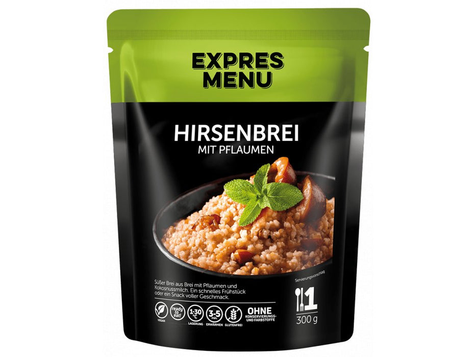 Hirsebrei mit Zwetschgen 300g - Expressmenü