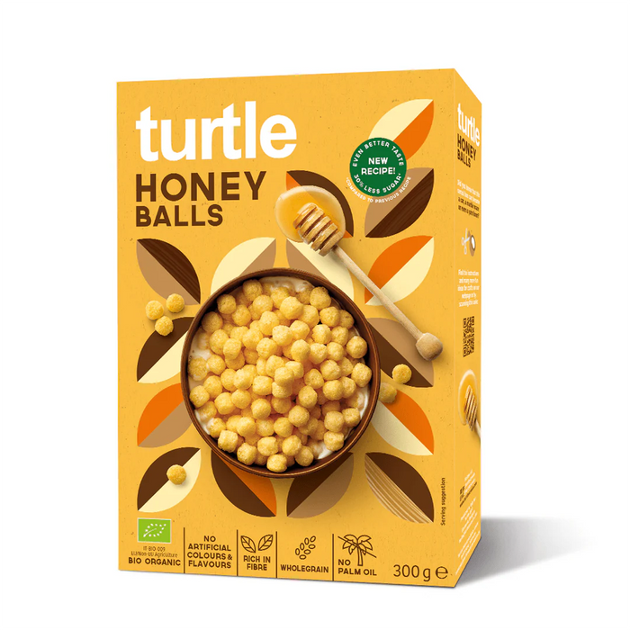 Honey Balls Knuspermaiskugel 300g - Turtle

Mit diesen knusprigen Bio-Cerealien bekommst du ein Frühstück, das nicht nur lecker ist, sondern auch deinem Körper guttut. Ideal für Kinder und Erwachsene, die Wert auf eine bewusste, natürliche Ernährung legen – ohne auf Geschmack zu verzichten!