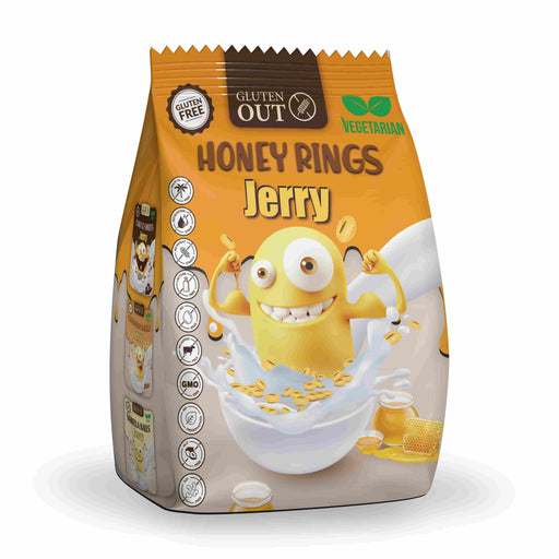 Honey Rings Jerry 375g - Nerano

Honey Rings Jerry von Nerano sind leckere, glutenfreie Cerealien mit einem süßen Honiggeschmack. 