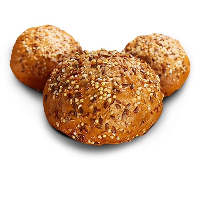 Körnerbrötchen glutenfrei 4x75g - Poensgen

Goldbraun, kernig und aromatisch – diese Brötchen verbinden das Aroma feiner Saaten mit verträglicher Rezeptur. Gebacken im Natursauerteigverfahren aus handverlesenen Zutaten, überzeugen sie mit Geschmack und Qualität – ganz ohne Gluten, Laktose, Ei, Sesam oder Schalenfrüchte.