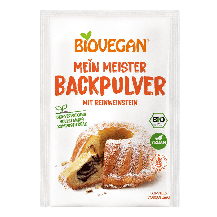Meisterbackpulver mit Reinweinstein- 3x17g - Bio Vegan