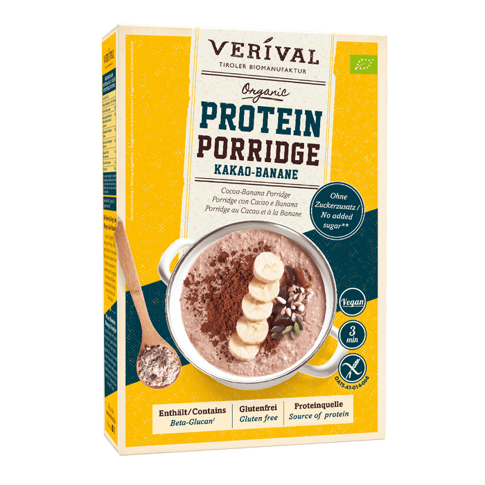 Protein Porridge-Kakao-Banane 350g - Verival Bio