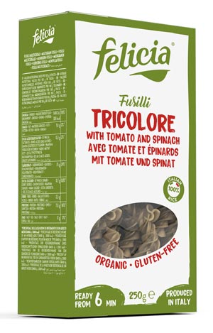 Reis-Fusilli-Tricolore 250g -  Felicia Bio