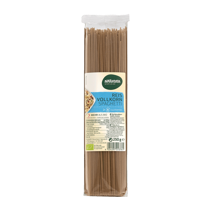 Reis Vollkorn Spaghetti 250g  - Naturata Bio