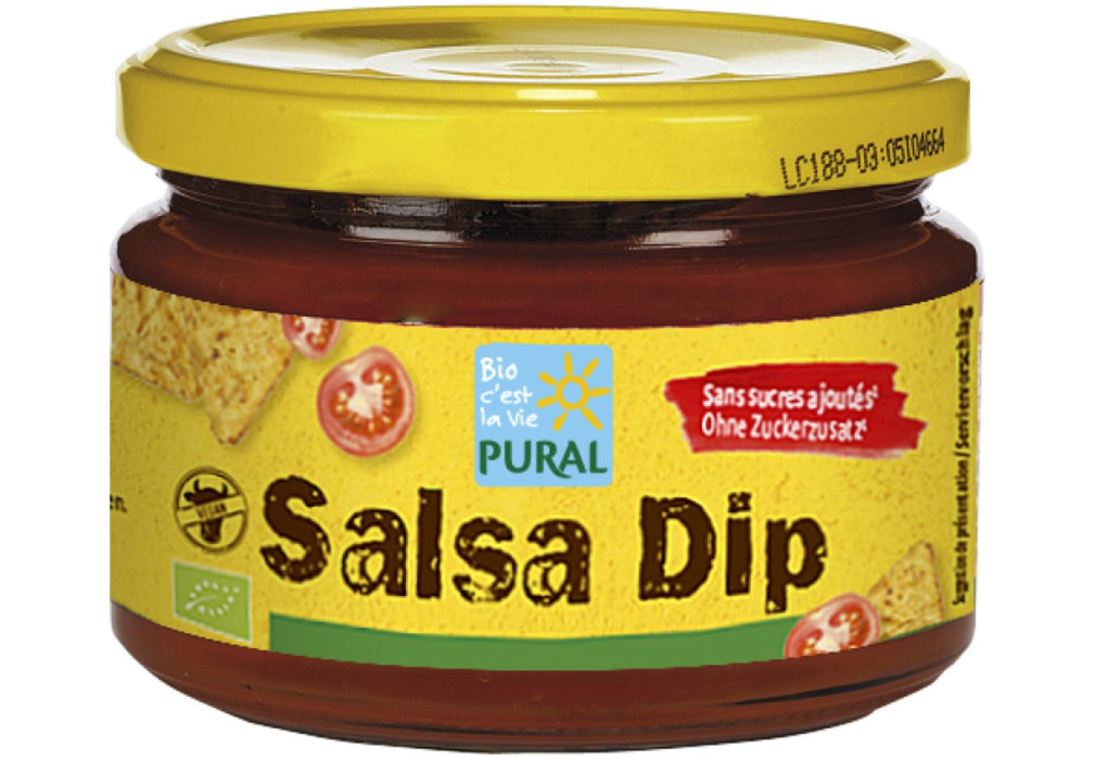 Salsa Dip Tomaten-Paprika-Zwiebel Sauce 260g - Pural Bio