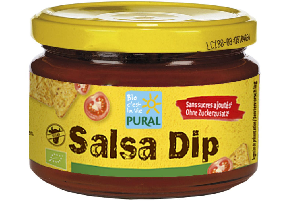 Salsa Dip Tomaten-Paprika-Zwiebel Sauce 260g - Pural Bio

Genießen Sie den aromatischen Bio Salsa Dip von Pural, perfekt für jede Party oder als Beilage zu Ihren Lieblingsgerichten.