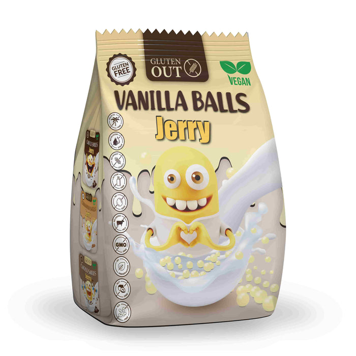 Vanilla Balls Jerry 375g - Nerano

Vanilla Balls Jerry von Nerano sind knusprige, glutenfreie Cerealien mit verführerischem Vanillearoma. 