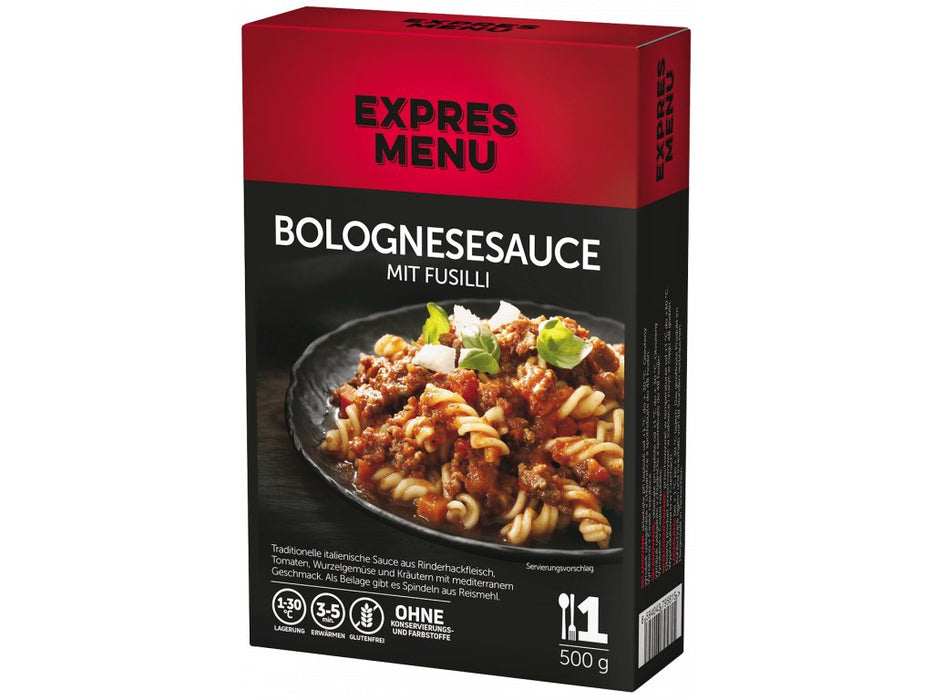 Bolognese Sauce mit Fusilli 500g-Expressmenü