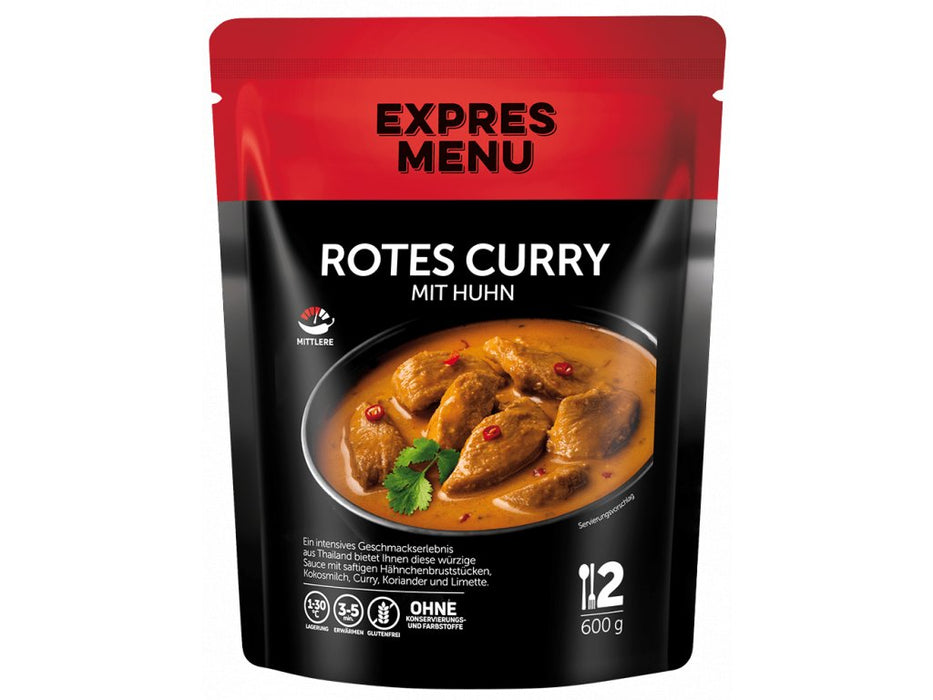 Rotes Curry mit Huhn 600g -Expressmenü