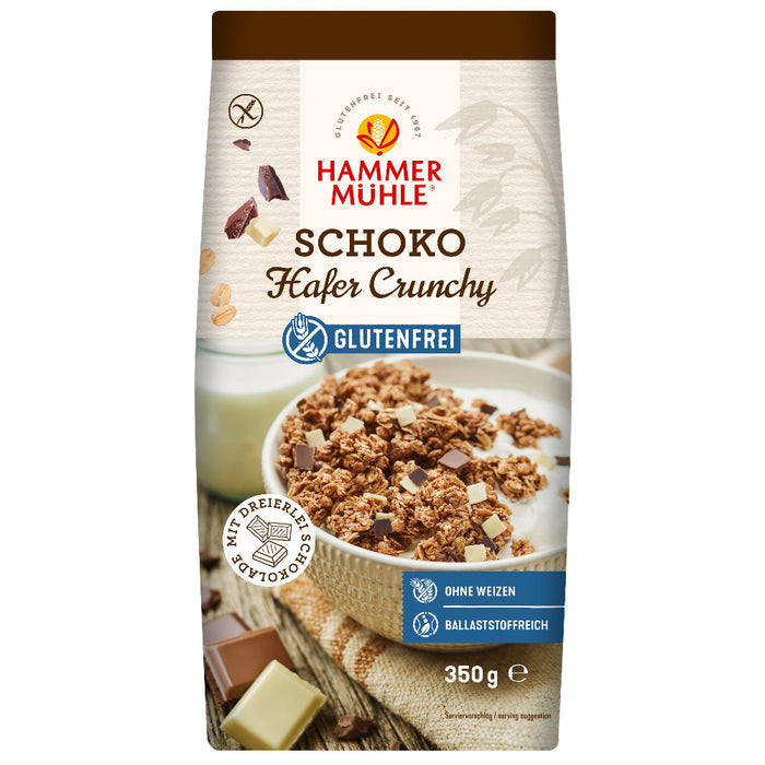 Hafer Schoko Crunchy 350g- Hammermühle