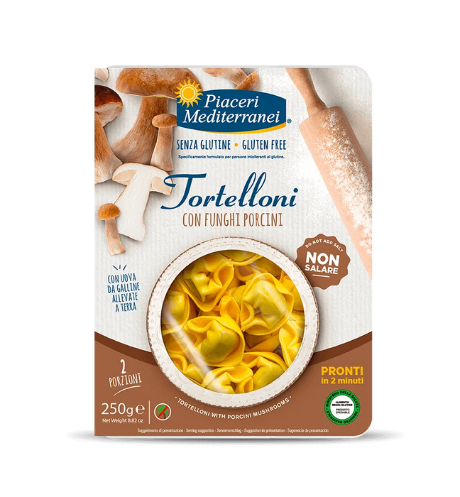 Tortelloni Funghi mit Steinpilzfüllung 250g - Piaceri Mediterranei