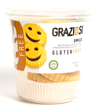 Smile (Mürbteigkekse mit Haselnusscreme) 200g - Graziosi