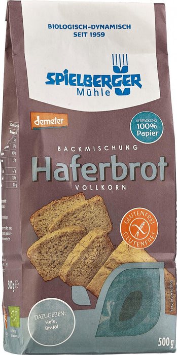 Backmischung Haferbrot Vollkorn 500g - Spielberger Bio

Mit unserer Backmischung kann jeder ganz einfach und schnell ein leckeres, glutenfreies Brot backen. 