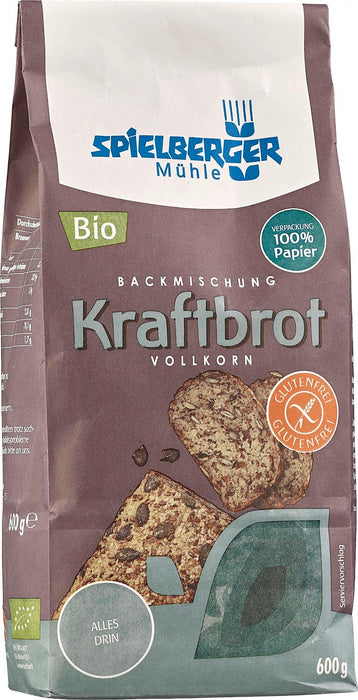 Backmischung Kraftbrot 600g - Spielberger Bio

Kraftvoll, vollwertig und glutenfrei. Unser Kraftbrot ist ein Vollkornbrot ganz ohne Mehl.