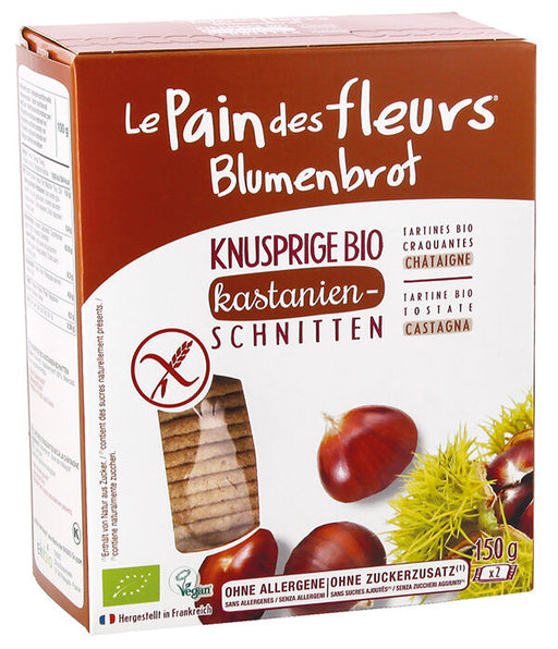 Blumenbrot Kastanienschnitten 150 g - Blumenbrot bio